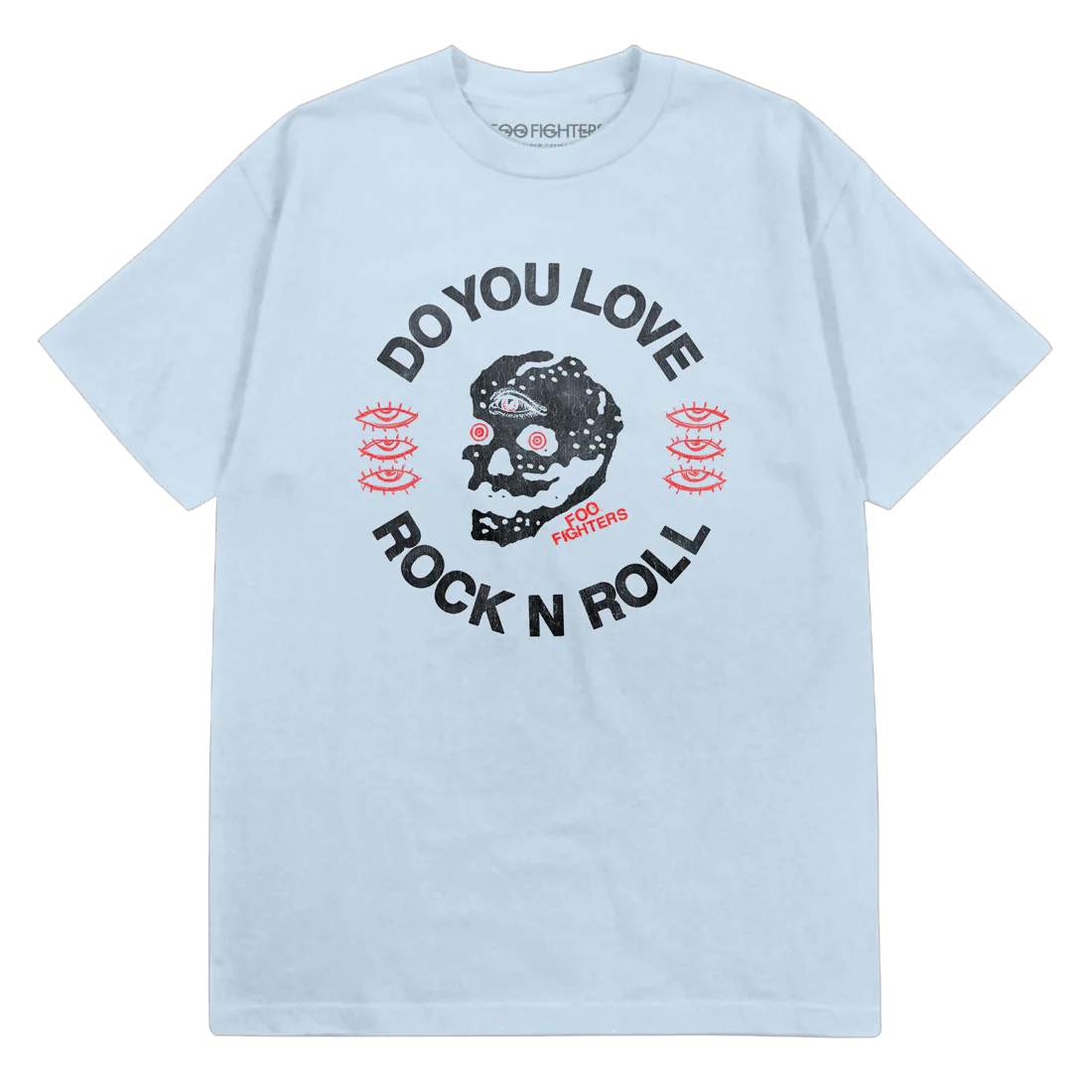 Do You Love Rock N Roll Tee - Light Blue
